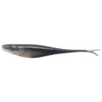 Dark blue/black glitter fishing lure with forked tail fins