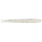 MinnowZ fishing lure, white with blue and purple speckled dots