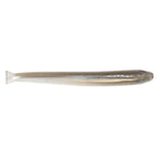 MinnowZ fishing lure, translucent pale gray with a metallic silver stripe