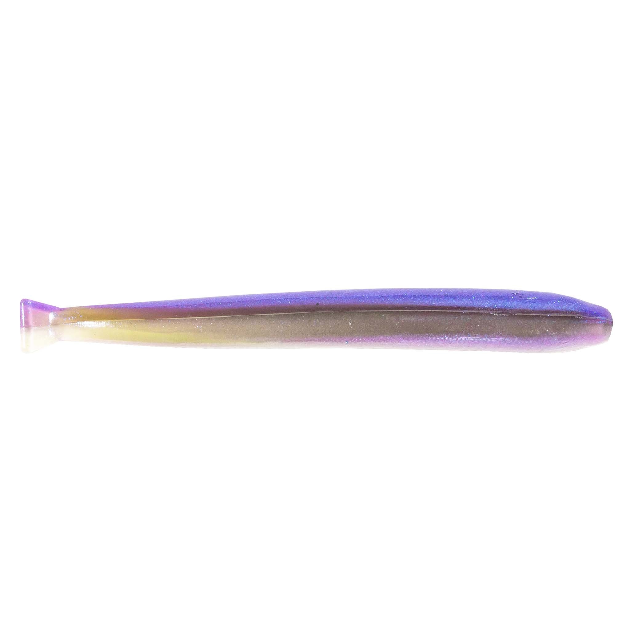 MinnowZ fishing lure, dark purple with iridescent blue highlights