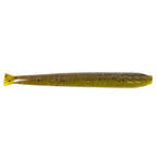 MinnowZ fishing lure, olive green with black speckles and yellow tail