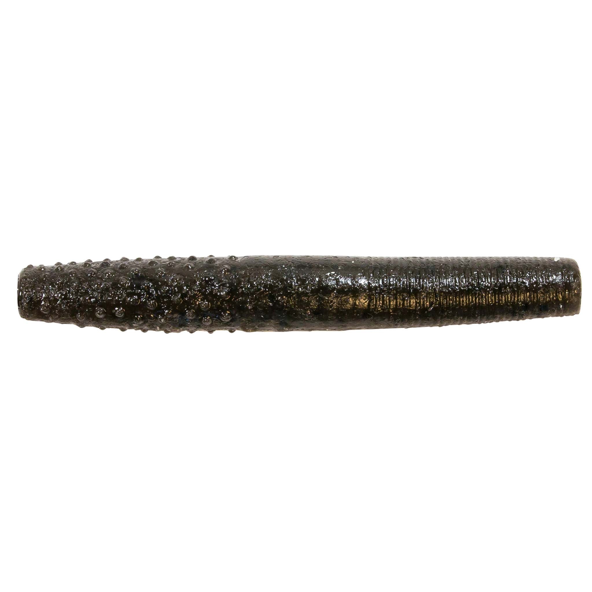 Finesse TRD soft plastic fishing lure, dark smoky gray with gold and black speckles
