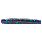 Fishing lure TRD-style, dark purple with blue flake and glitter speckles