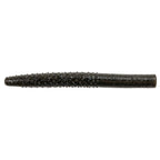 Soft plastic fishing lure, dark gray with black speckles