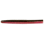 Soft plastic fishing lure, red with black speckles