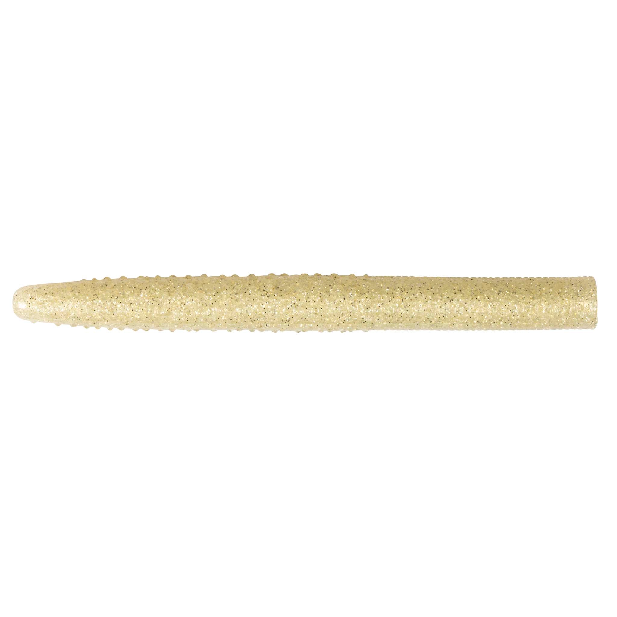 Soft plastic stick bait lure, light tan speckled finish