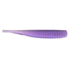 Soft plastic fishing lure, solid purple soft body