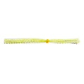 Chartreuse banded fishing lure skirt with fuzzy strands and center connector