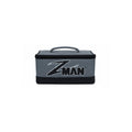 Rectangular gray storage bag with top handle and ZMAN logo patch